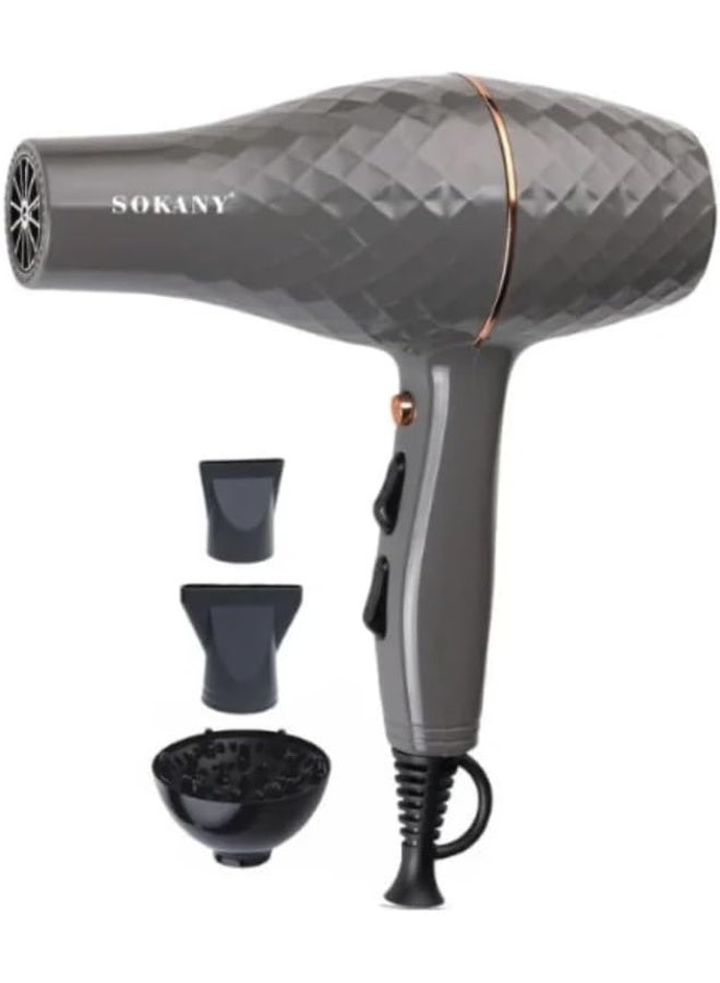 سوكاني مجفف الشعر SK-2224 مع موزع هواء بقوة 3300 واط - Image 1